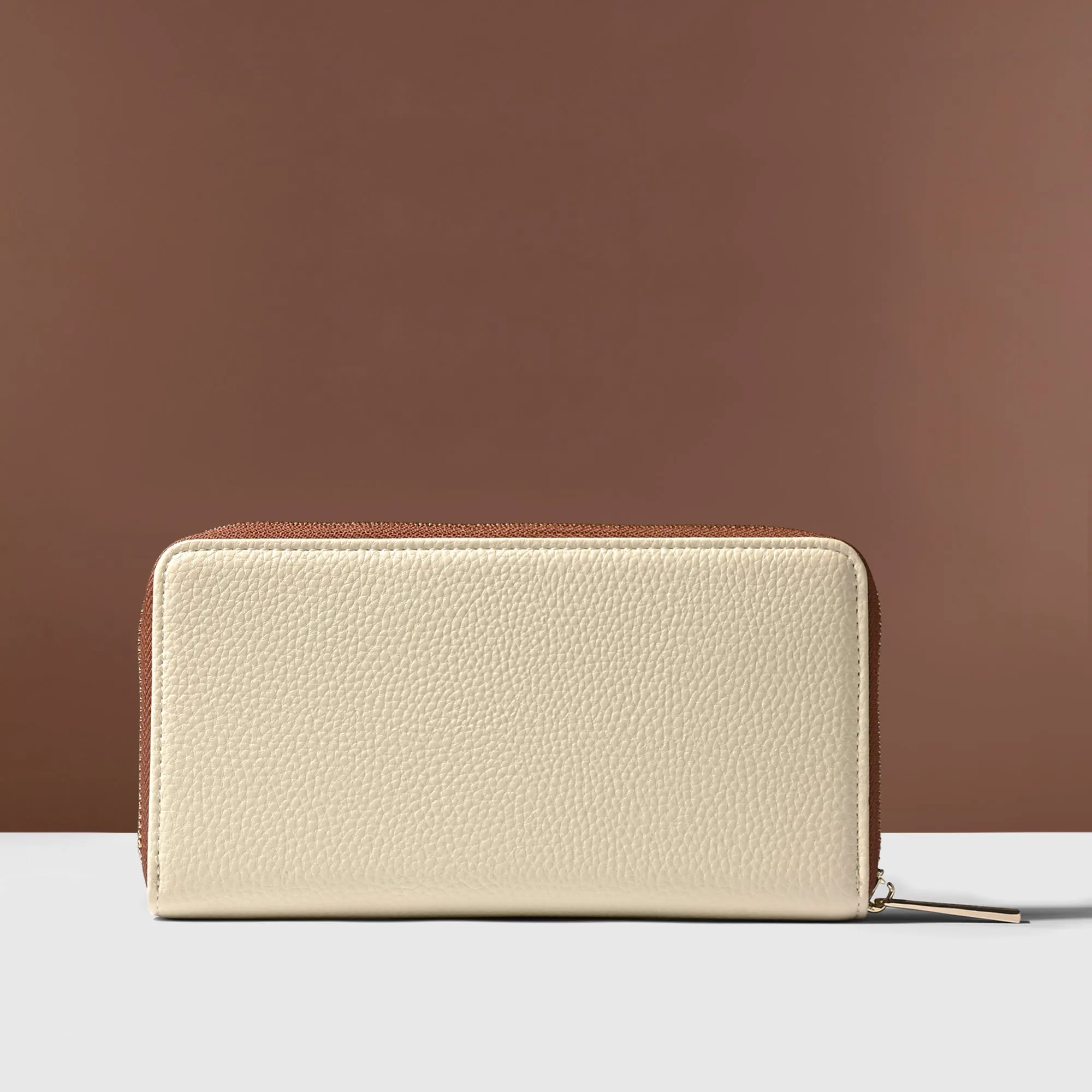 Accessorize London Women's Cream Contrast Piping Wallet