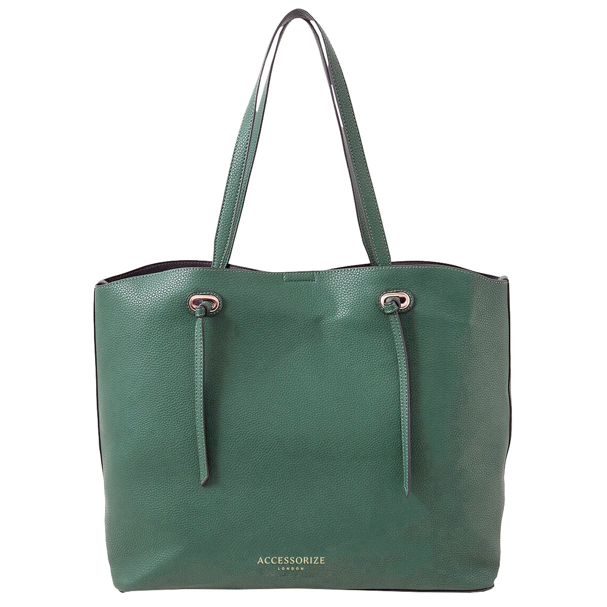 Accessorize London Women's Green Large Shoulder Bag