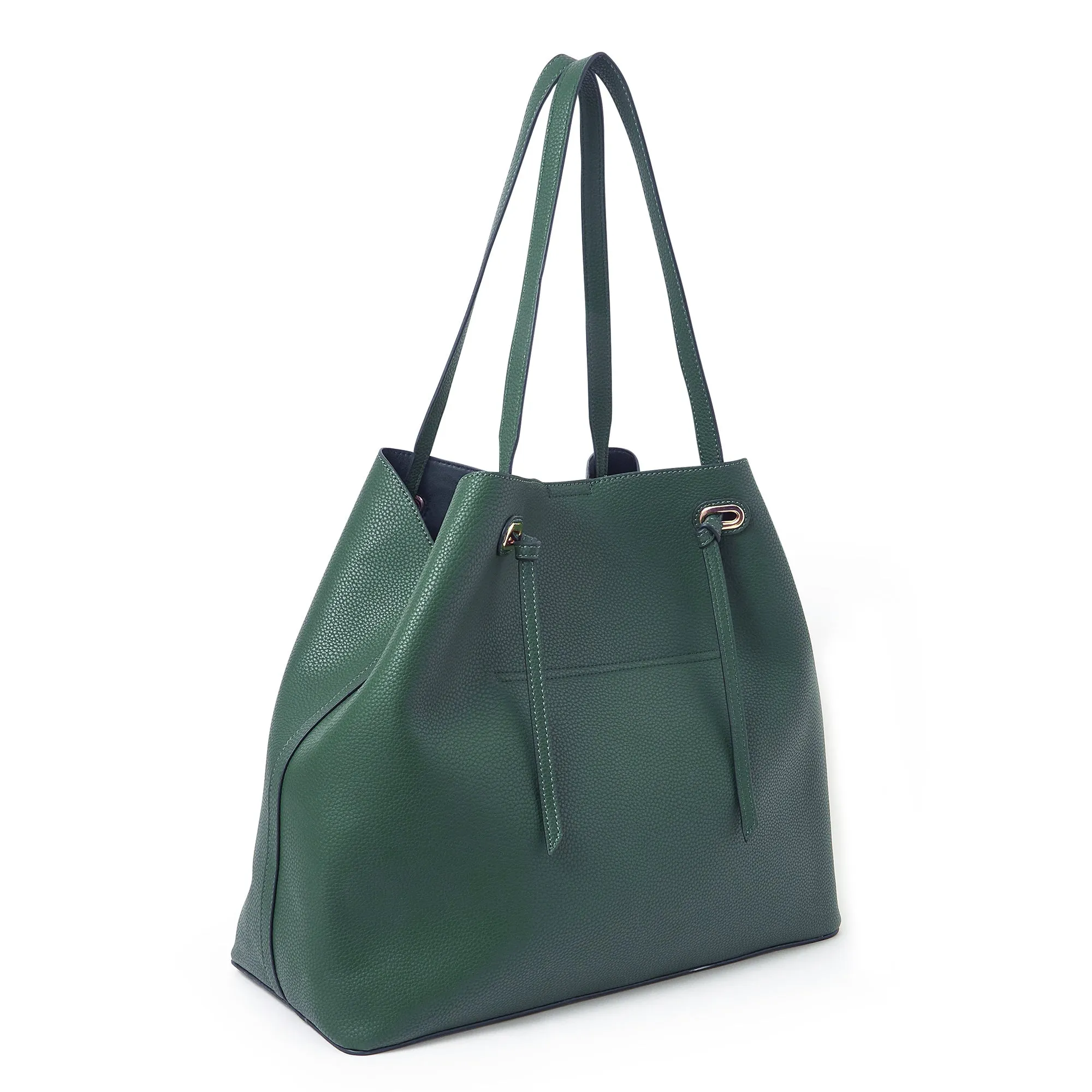 Accessorize London Women's Green Large Shoulder Bag