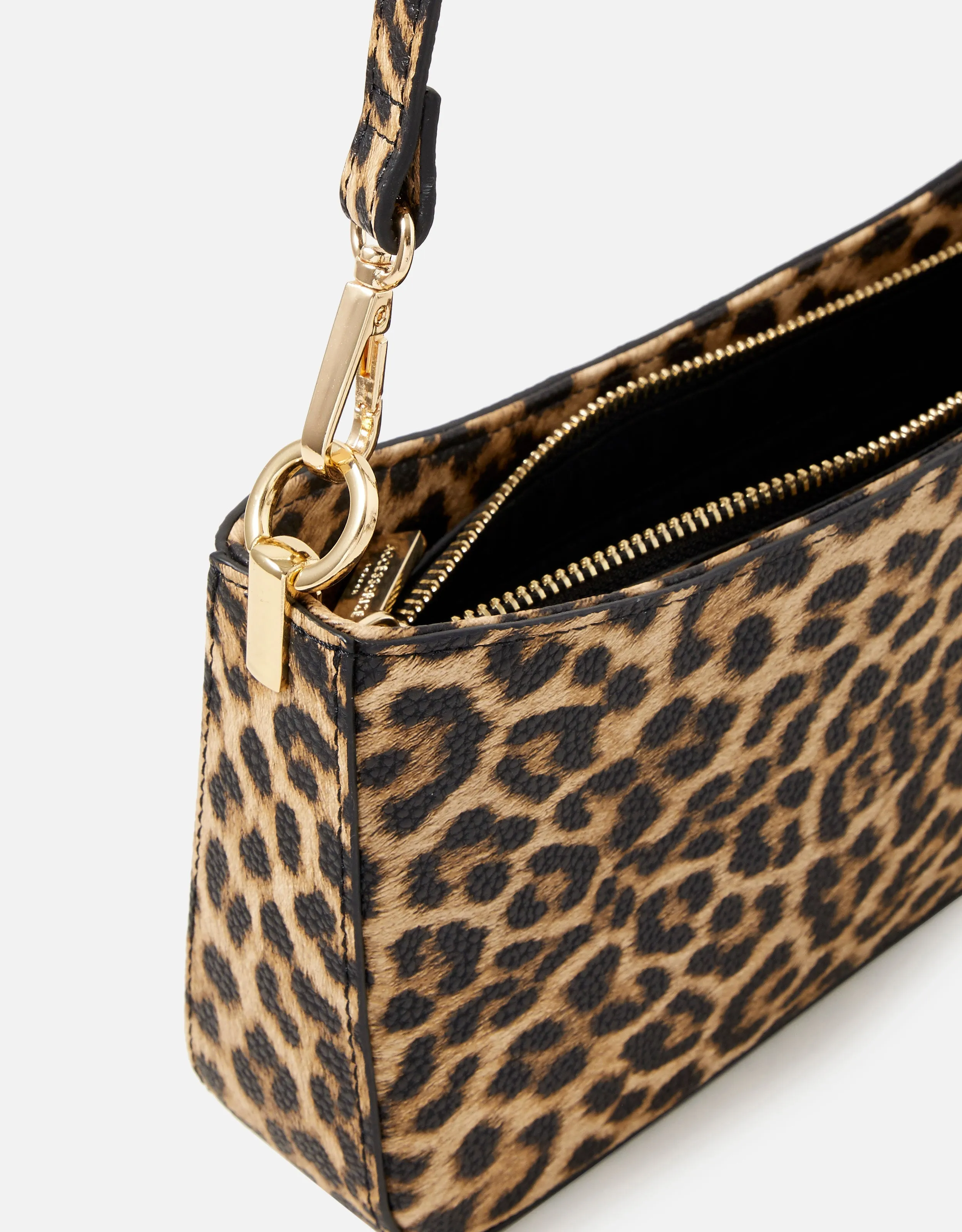 Accessorize London Women's Leopard Print Roxanne Shoulder Bag