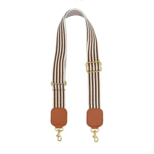 ADJUSTABLE WEBBED STRAP | MOCHA STRIPE