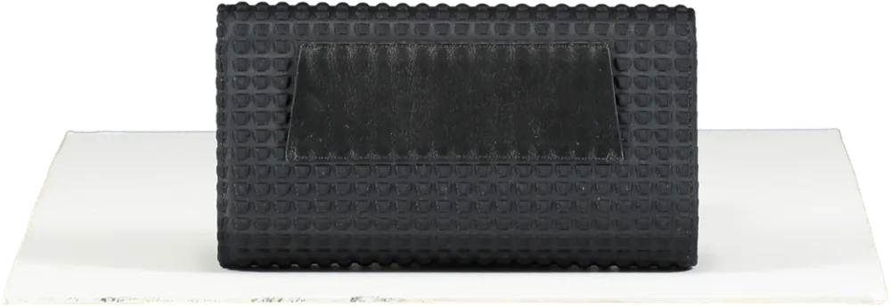 Akris Black Mini Anouk Clutch In Techno One Size