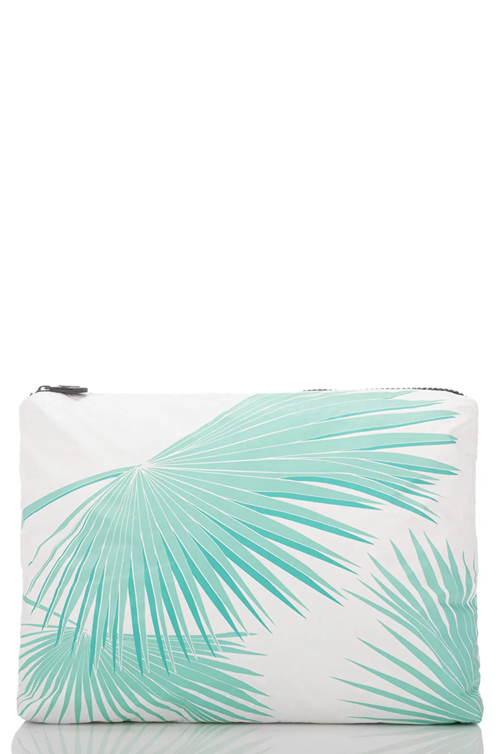 ALOHA Collection Mid Tropical Fan Palms Pouch in Pool