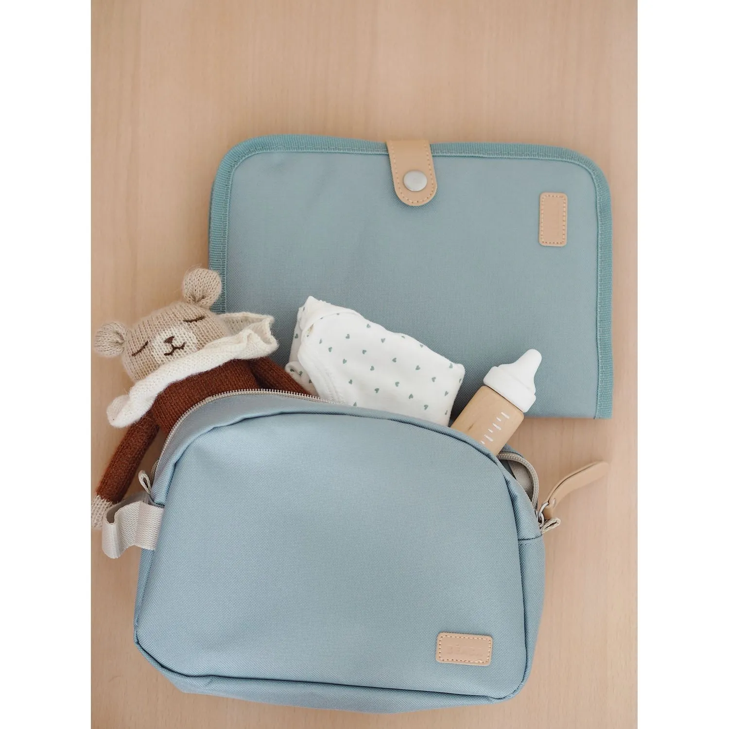 Beaba Toiletry Pouch - Sage Green