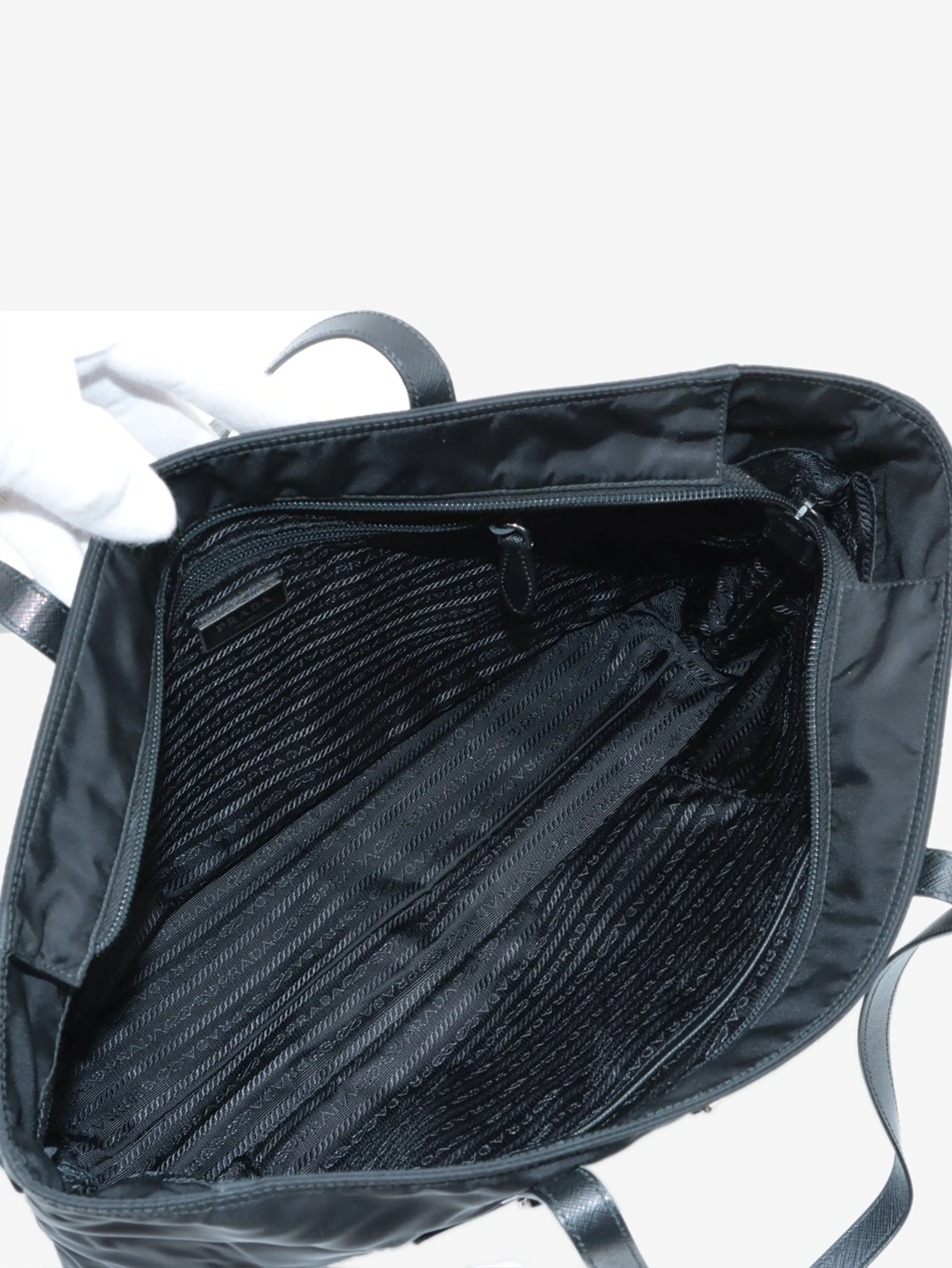 Black Tessuto nylon tote bag