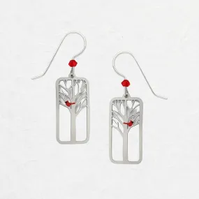 Cardinal Earrings