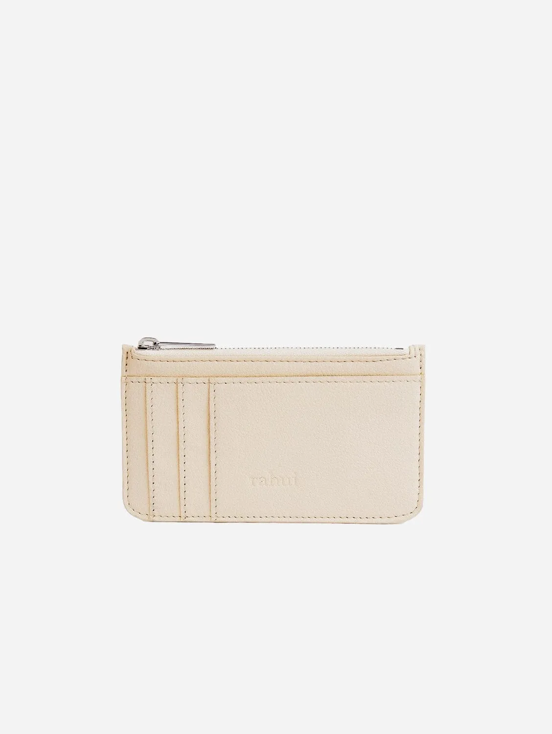 Cedar Piatex Leather Vegan Zip Wallet | Natural