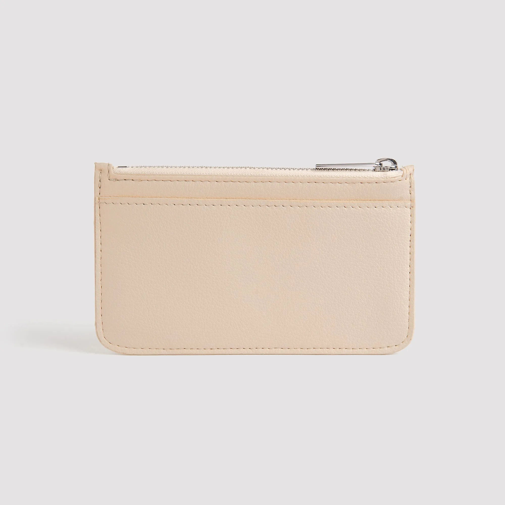 Cedar Piatex Leather Vegan Zip Wallet | Natural