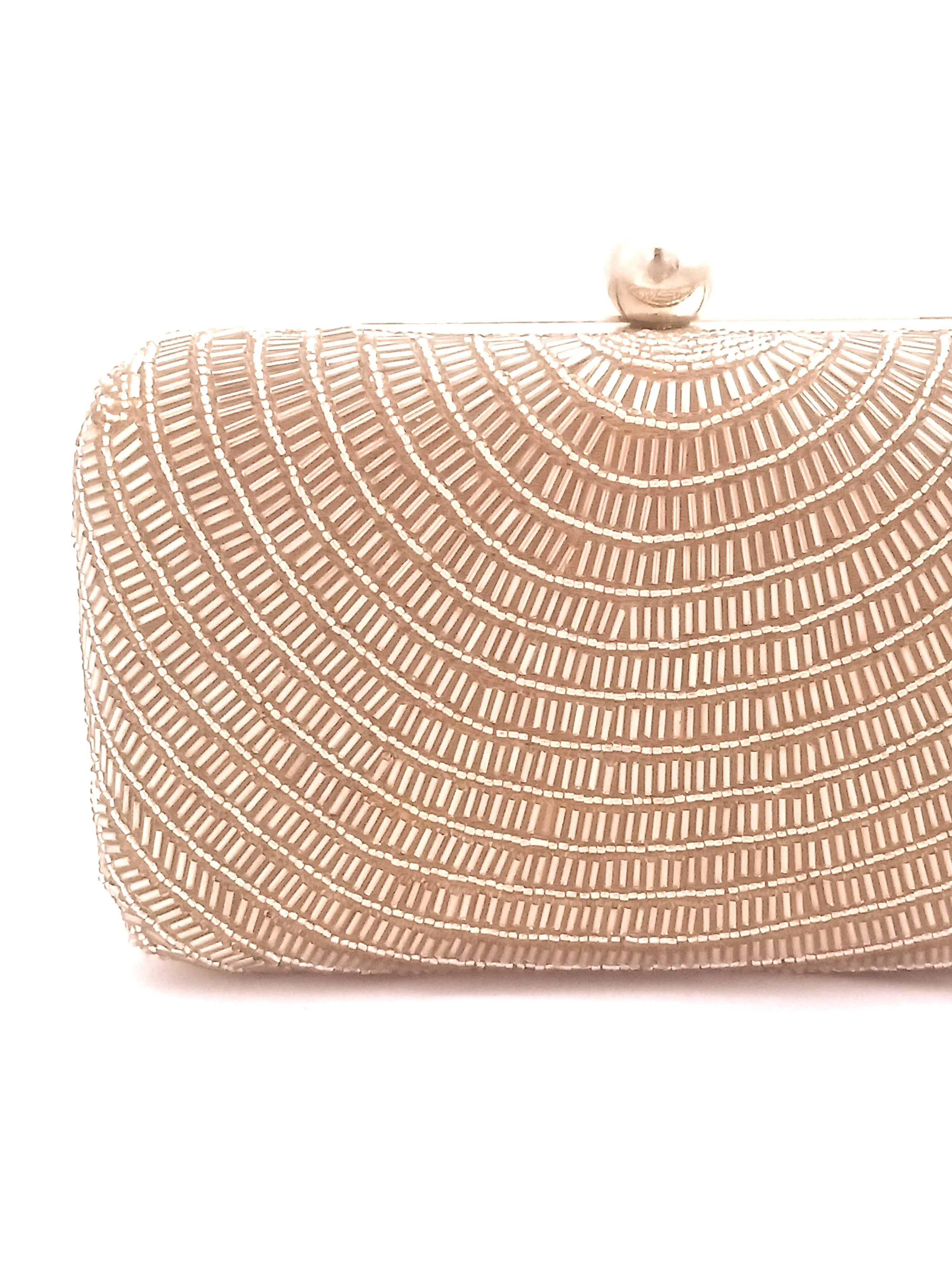 Classic Gold Pearl Clutch  - Rent