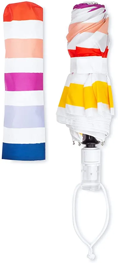 Colorful Travel Umbrella, Candy Stripe | kate spade new york