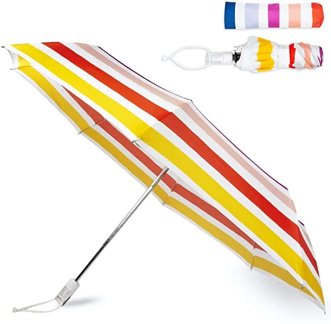 Colorful Travel Umbrella, Candy Stripe | kate spade new york