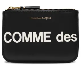 Comme des Garcons Huge Logo Wallet - Black