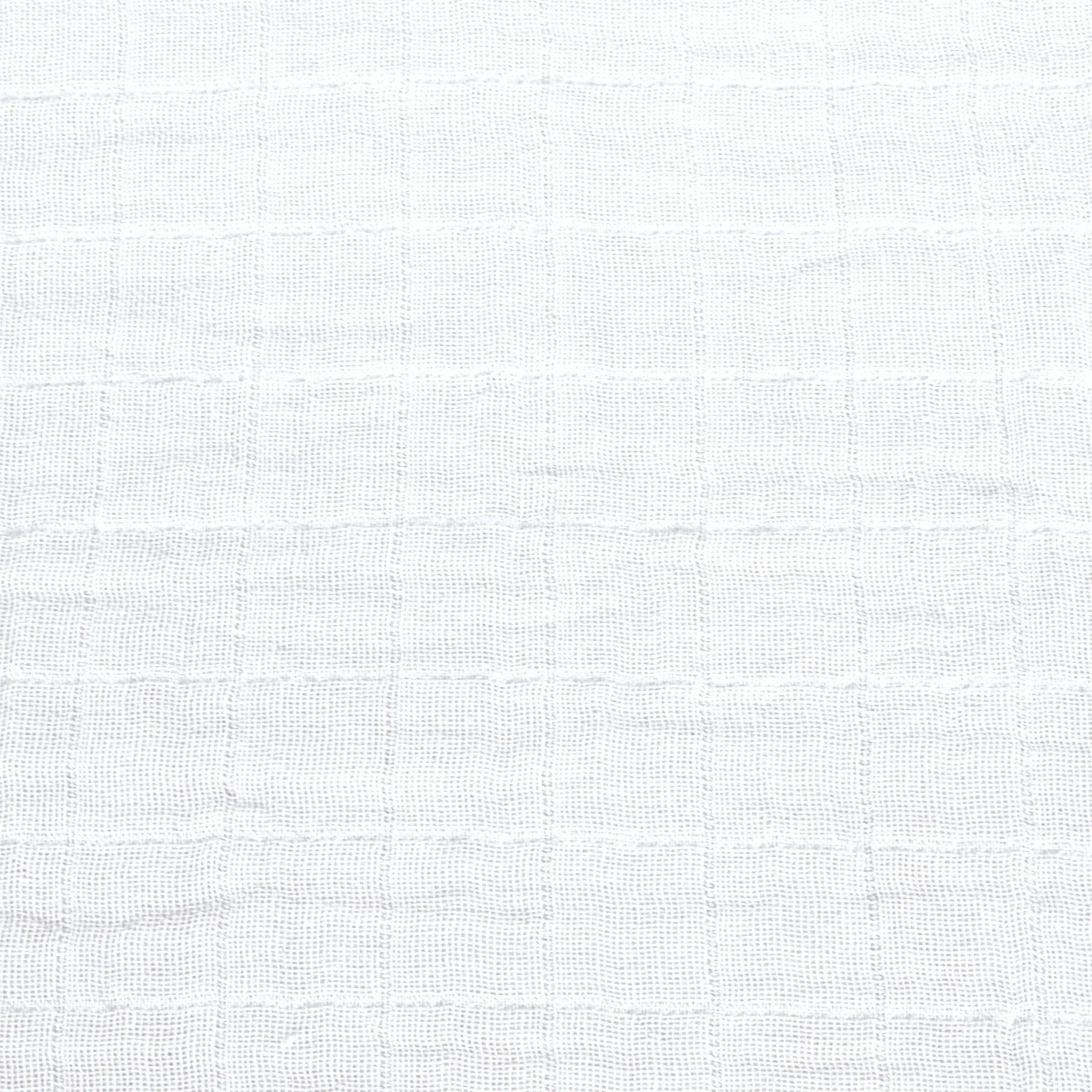 Cotton muslin change pad cover - white