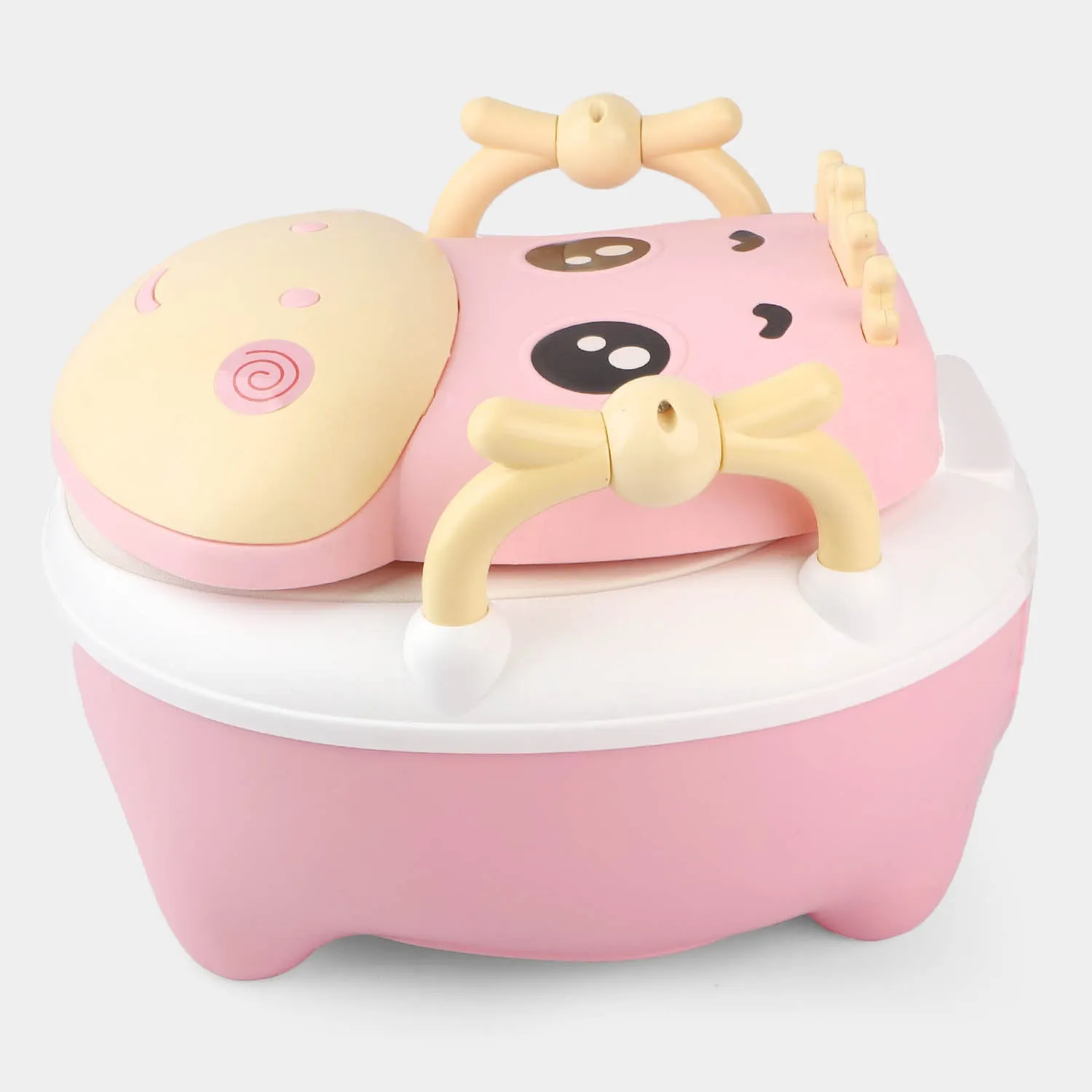 Cow Design Baby Potty Seat - Pink