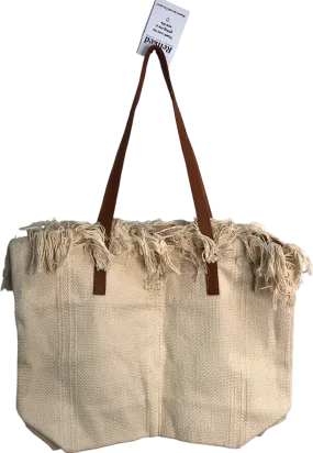 Cream Personalised Se Initials Canvas Tote Bag