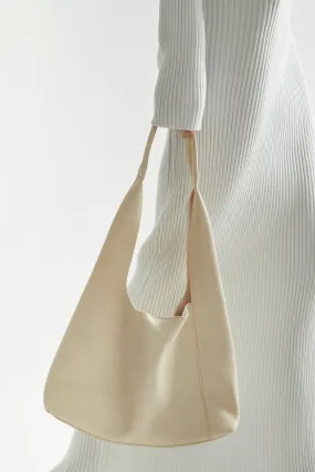 Cream PU Tote-Bag