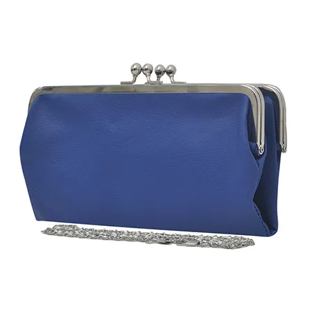 Double Frame Navy NGIL Vintage Style Wallet