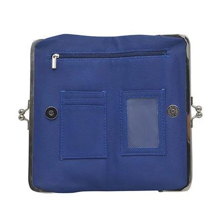 Double Frame Navy NGIL Vintage Style Wallet