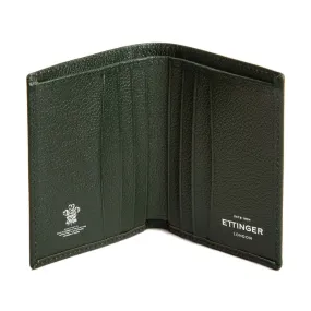 Ettinger Forest Green Capra Leather Mini Wallet