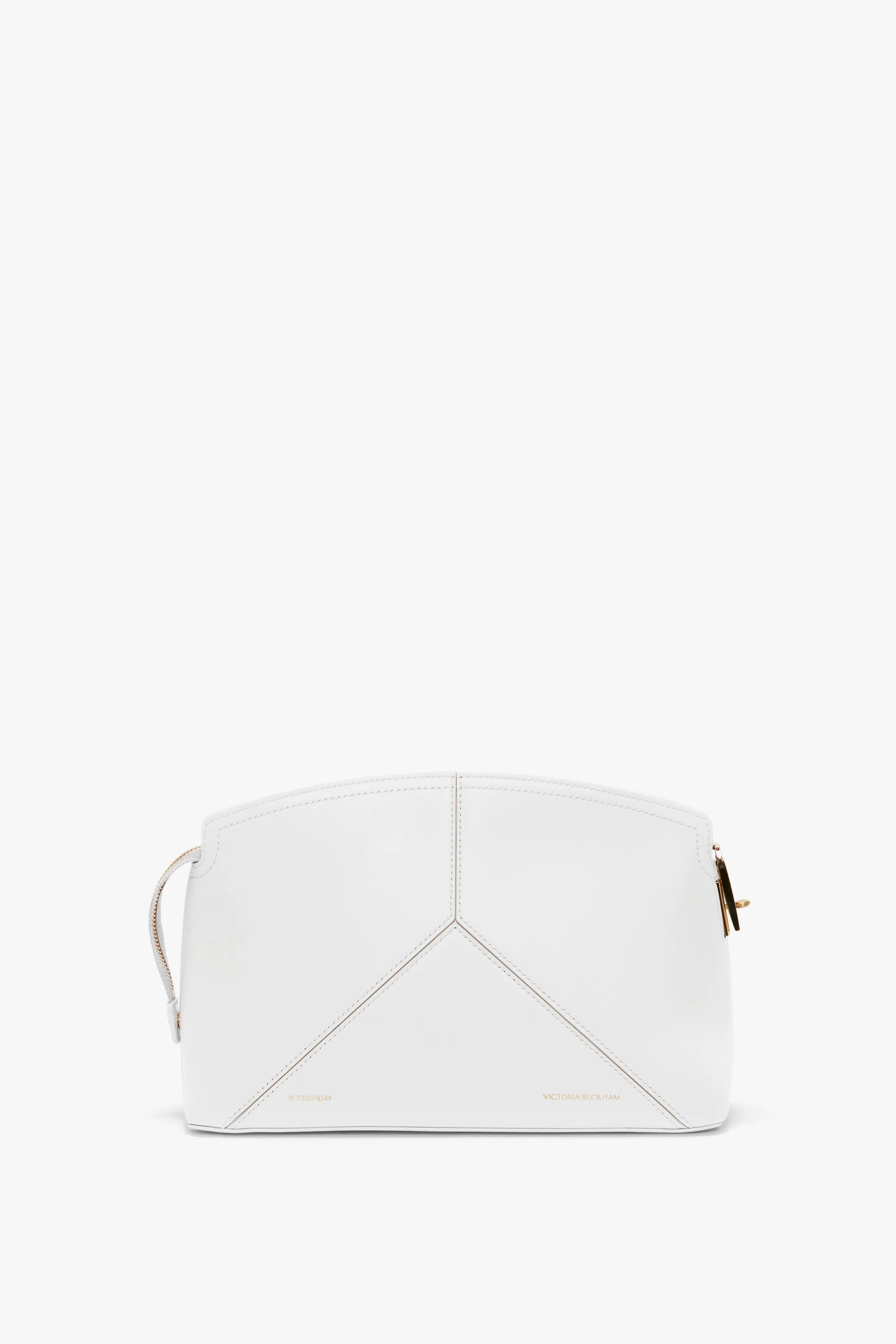 Exclusive Victoria Clutch Bag In White Leather