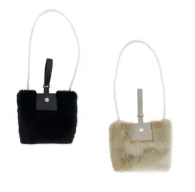 Faux Fur Pearl Bag