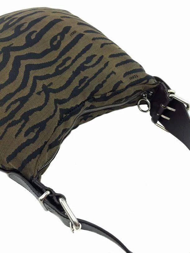 Fendi Medium Shoulder Bag - Animal Print Canvas