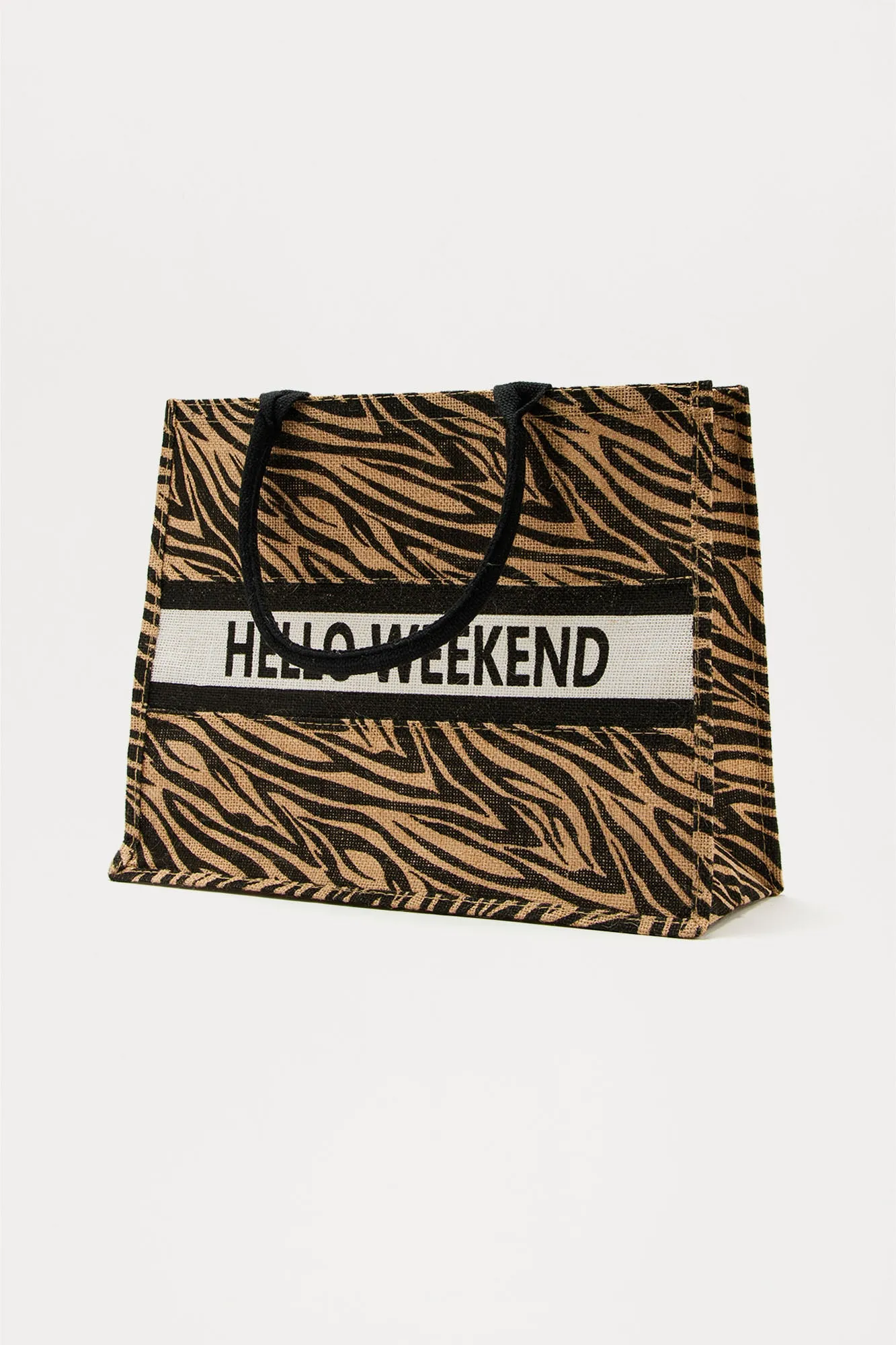 Finally It's The Weekend Tote Bag - Black/combo