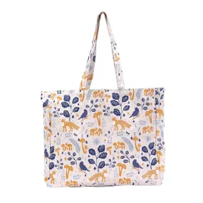 Fox and Feathers Little Shopper Tote Bag