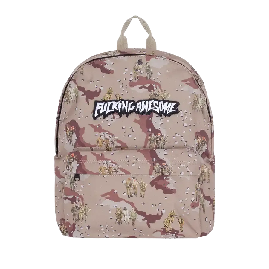 Fucking Awesome Skateboards Velcro Stamp Backpack - Camo