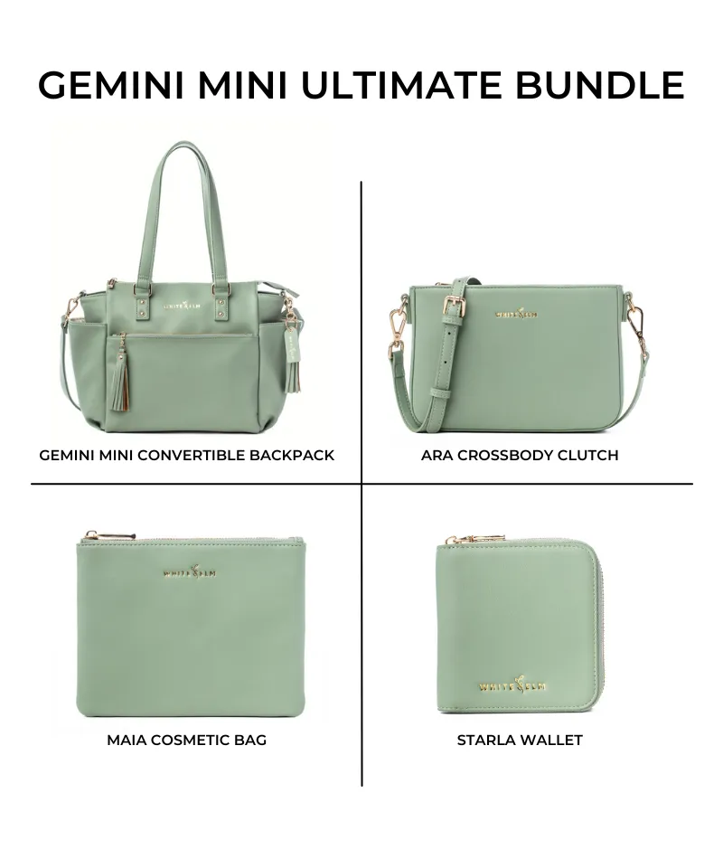 Gemini Mini Convertible Backpack - Seafoam