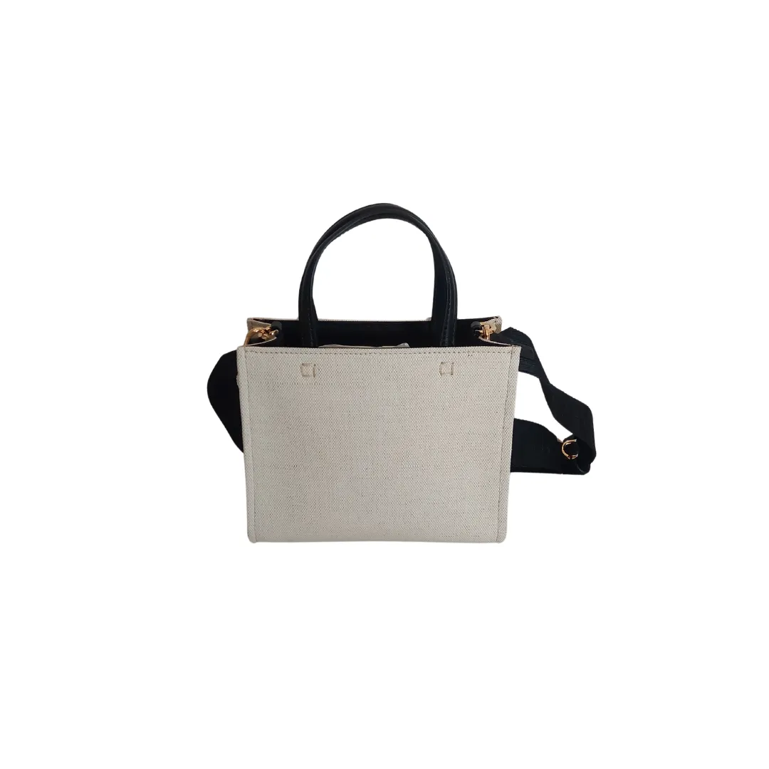 Givenchy Mini-G Cotton Canvas with Leather Trim Tote | Brand New |