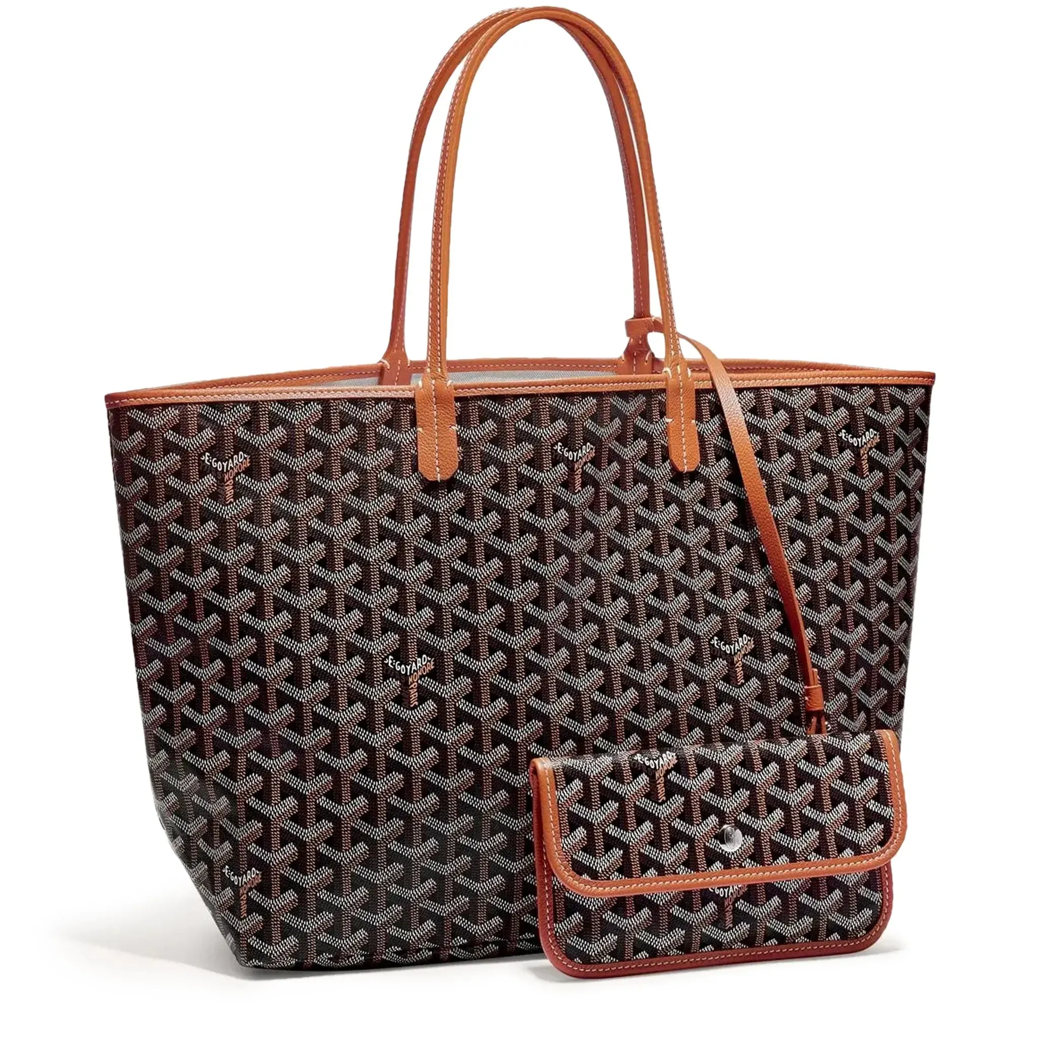 Goyard Saint Louis PM Tote Bag Black Tan