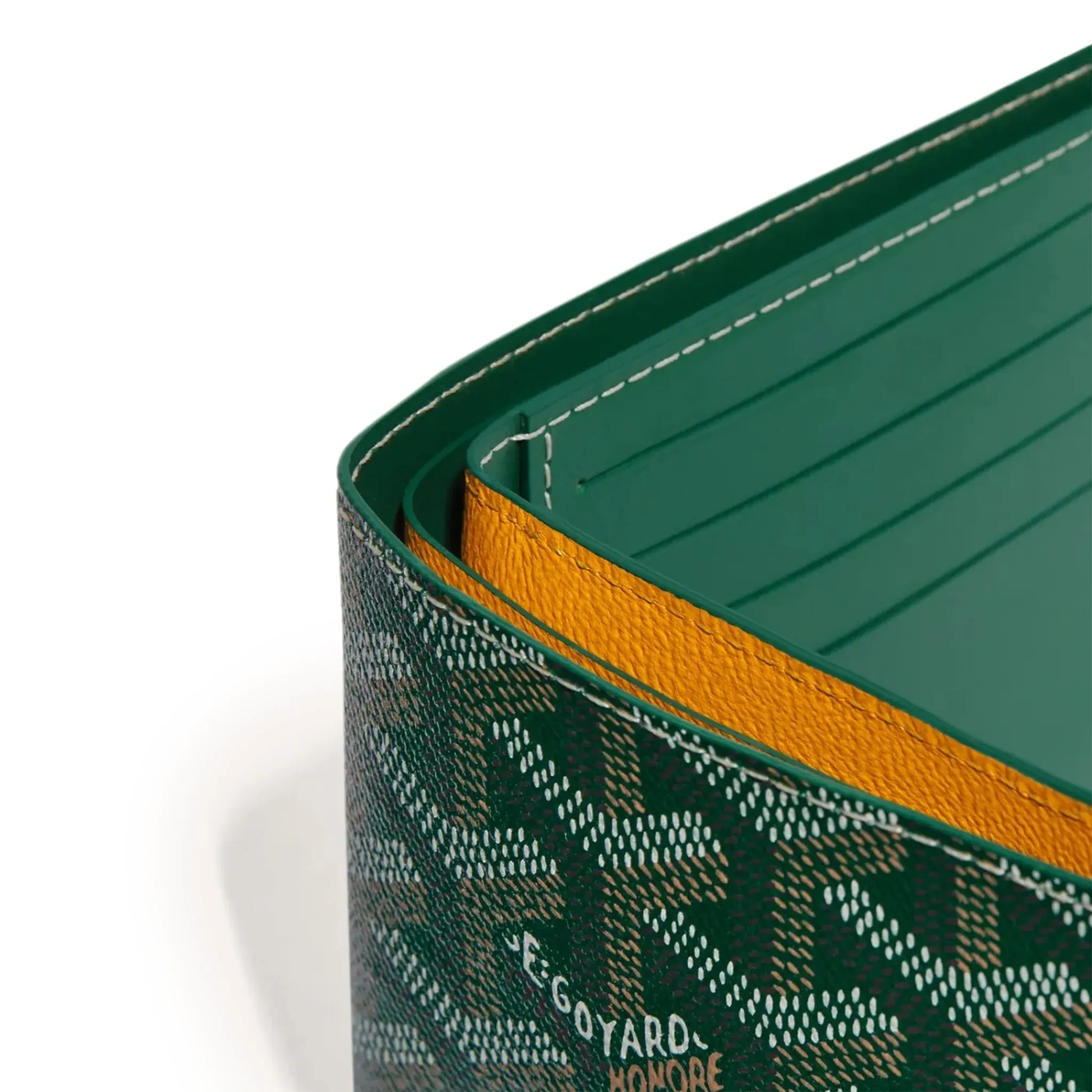 Luxury Goyard Victoire Green Leather Wallet for Women