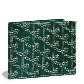 Luxury Goyard Victoire Green Leather Wallet for Women