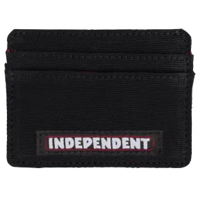 Independent Bar Logo Card Holder Wallet Black