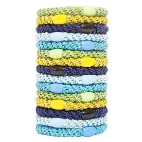 L. Erickson Grab and Go Pony Tube Hair Ties in Grasshopper 15 Pack