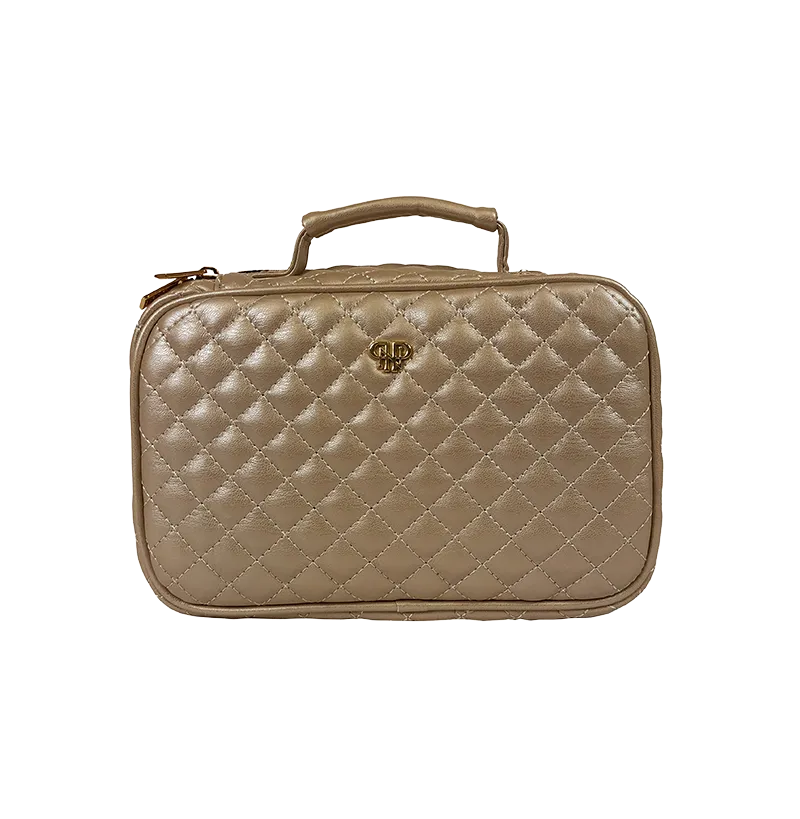 Lexi Travel Organizer - Gold Quilted