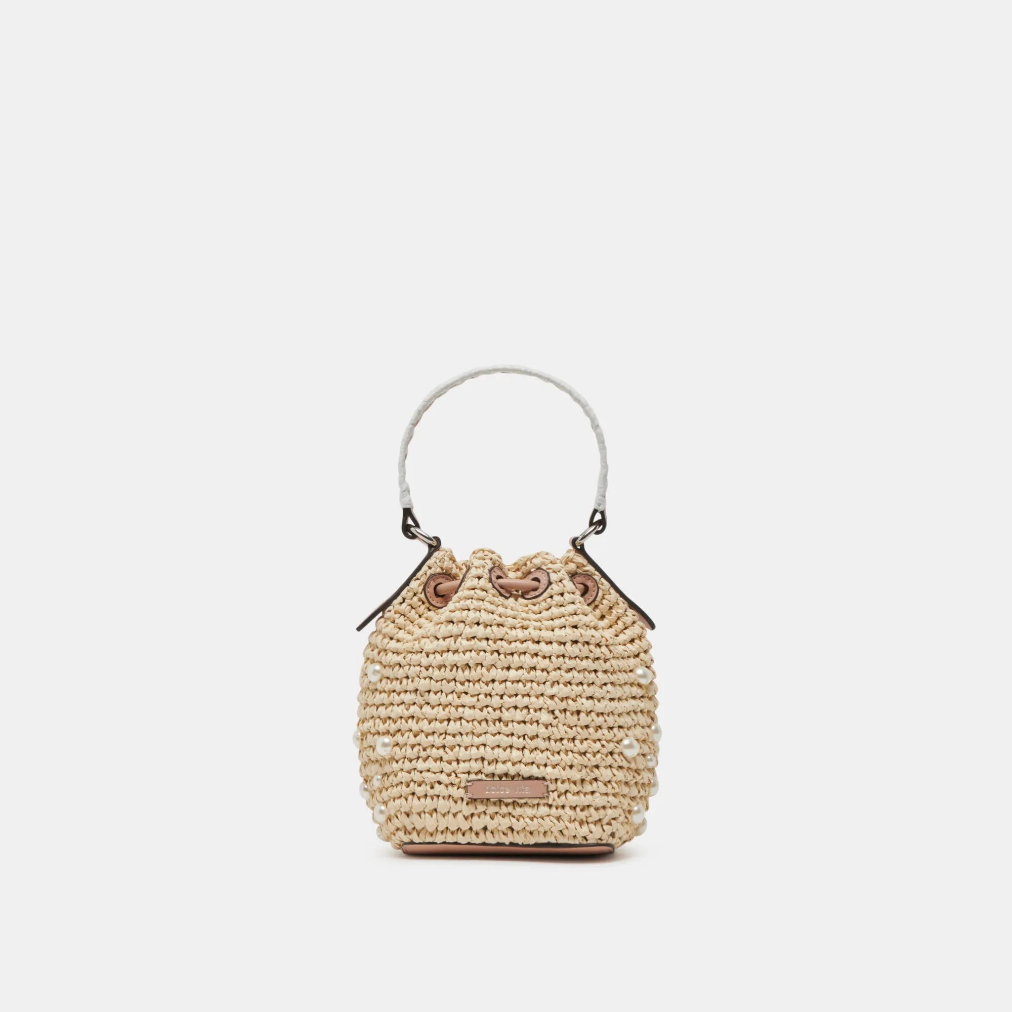 LOLLY HANDBAG NATURAL PEARL RAFFIA