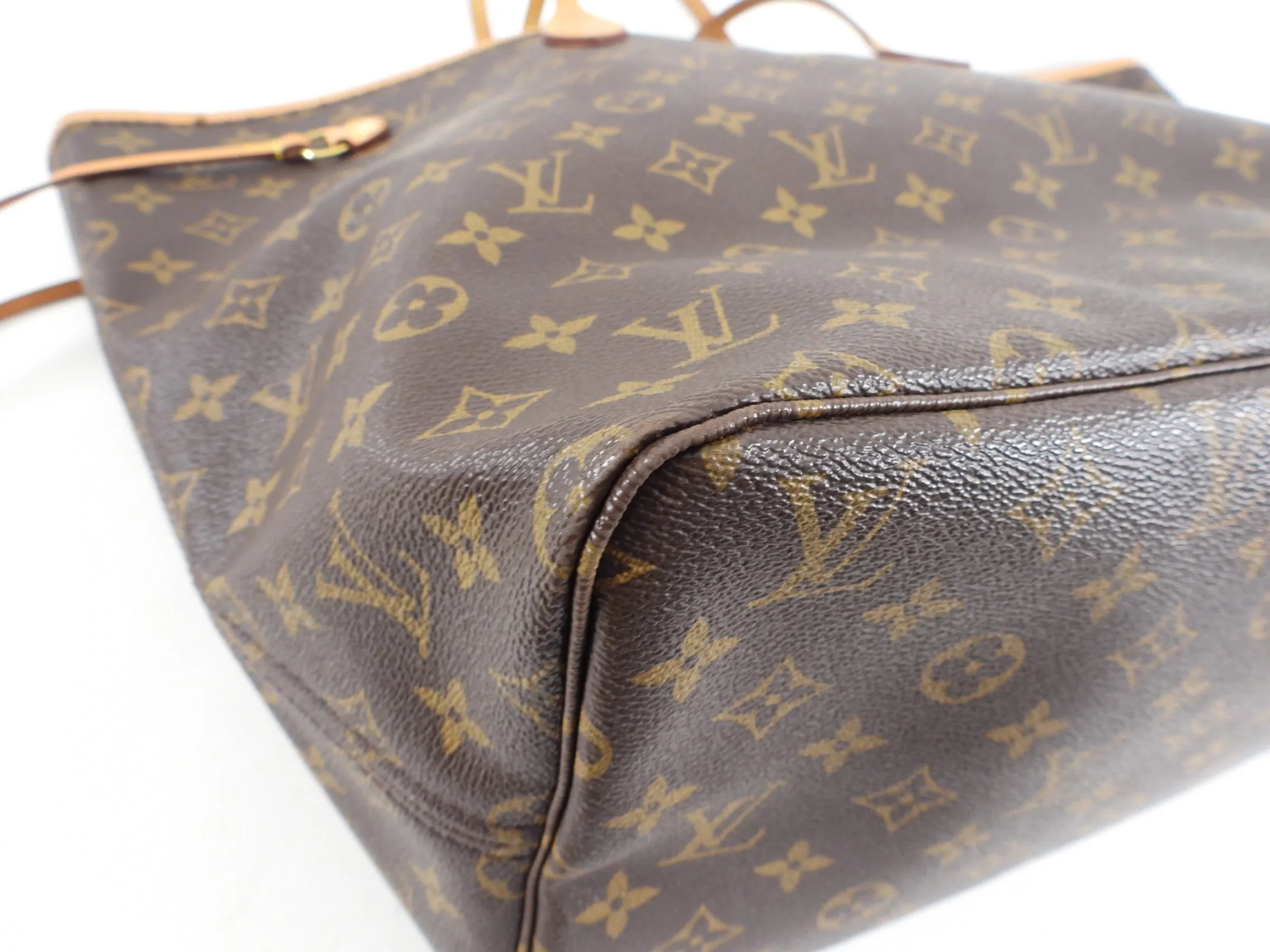 Louis Vuitton Monogram Neverfull GM Large Tote Bag and Pouch