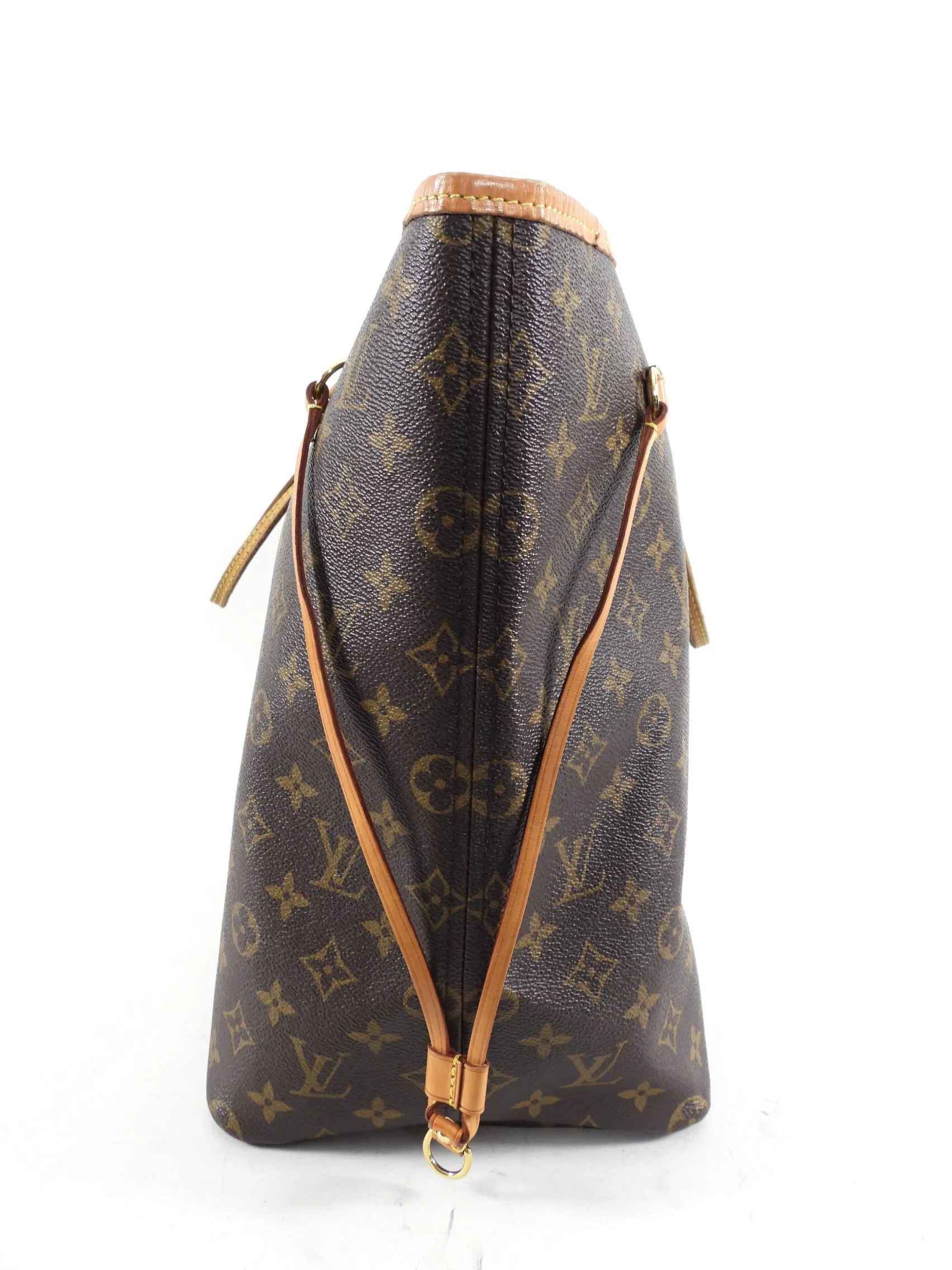 Louis Vuitton Monogram Neverfull GM Large Tote Bag and Pouch