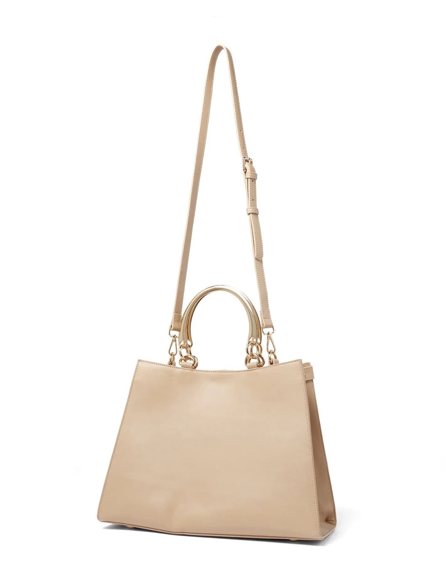 Maddy Metal Handle Tote Bag