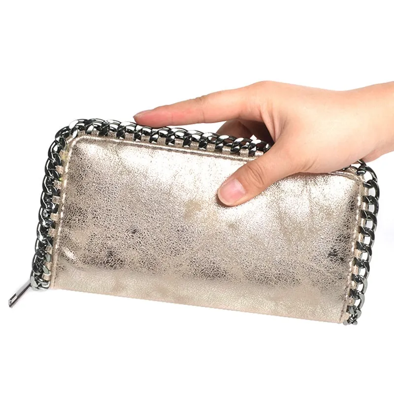 Mirth Metallic Gold Wallet