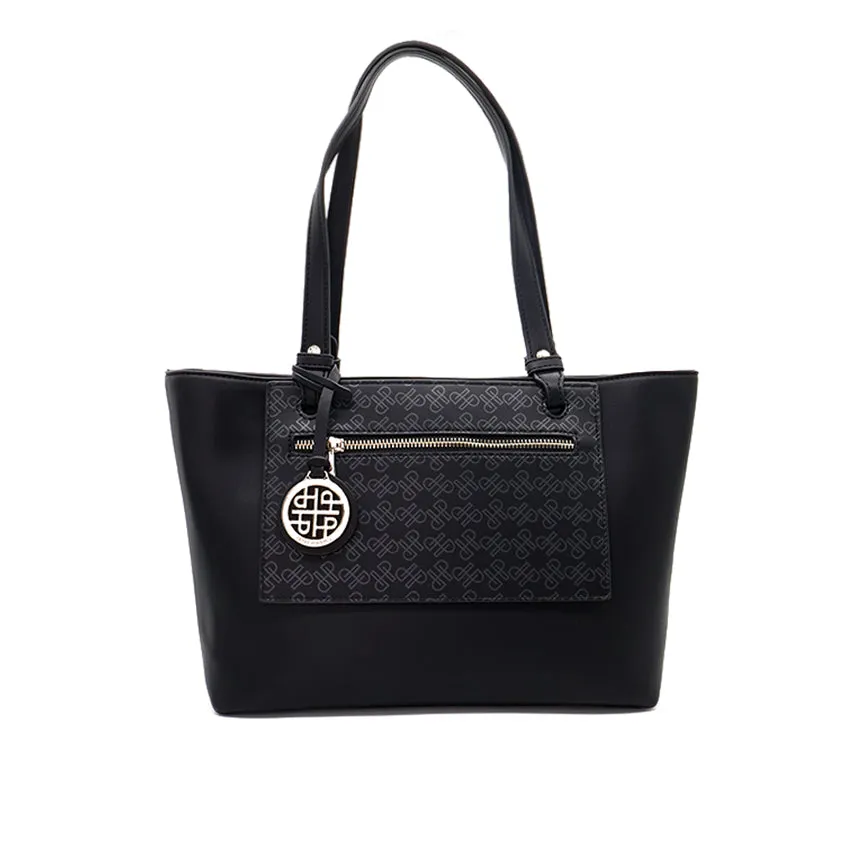 Mono Tote (L) Women's Bag - Black