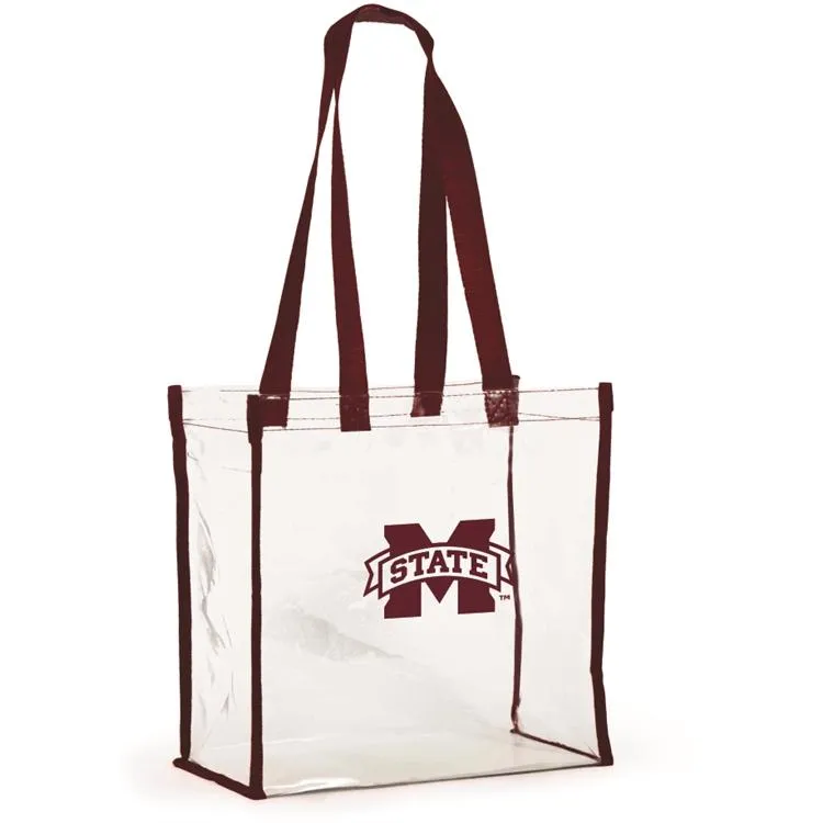 MSU - College University Swag - Clear Stadium Tote Bag