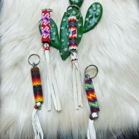 Navajo handmade BEADED KEYCHAIN or PURSE PULL