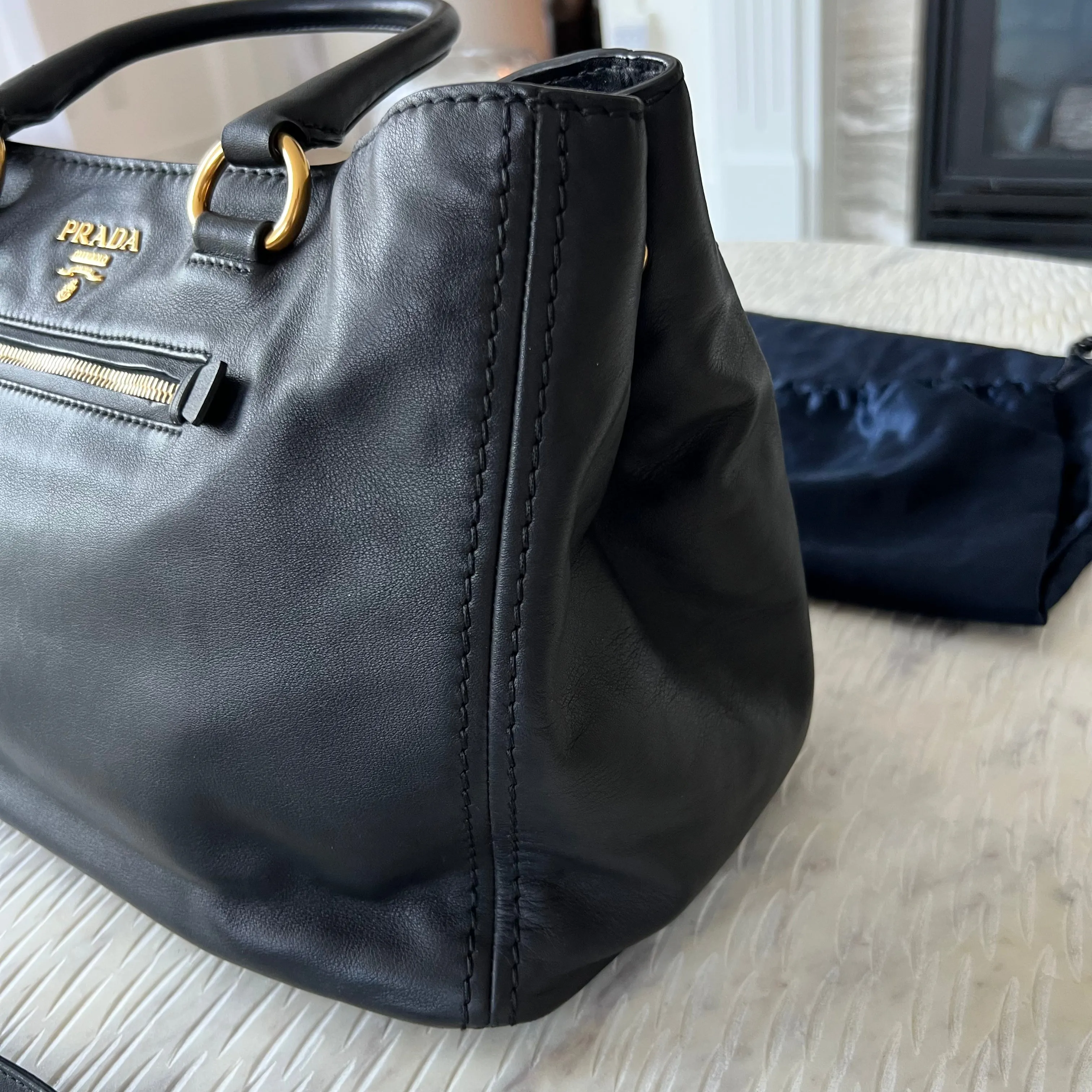 Prada Calfskin Tote Bag