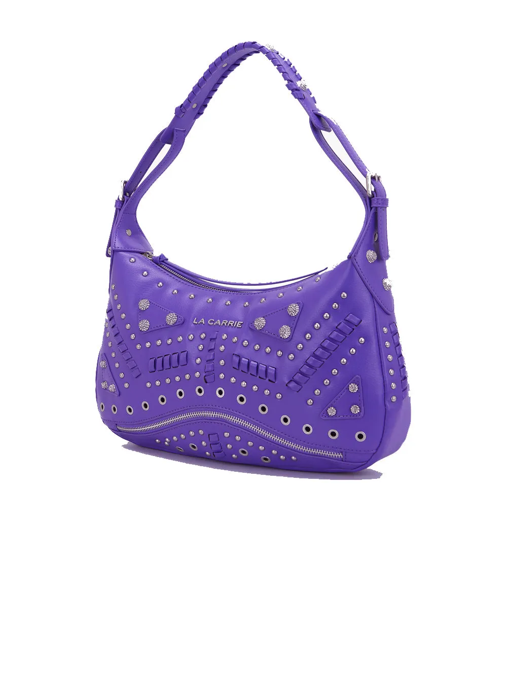 Precious Shoulder Bag Synthetic. Tumbled - Violet