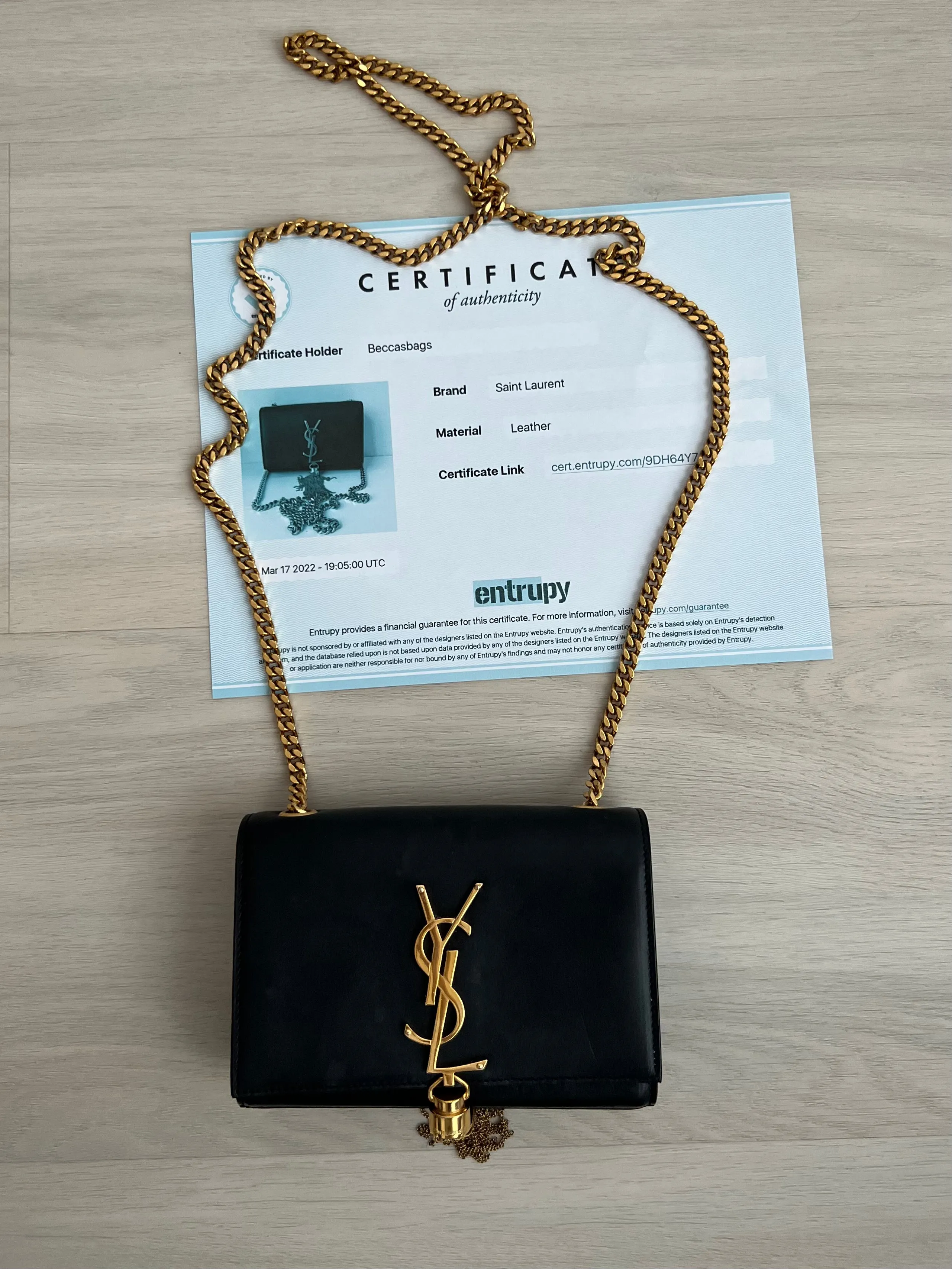 Saint Laurent Tassel Kate Clutch Bag