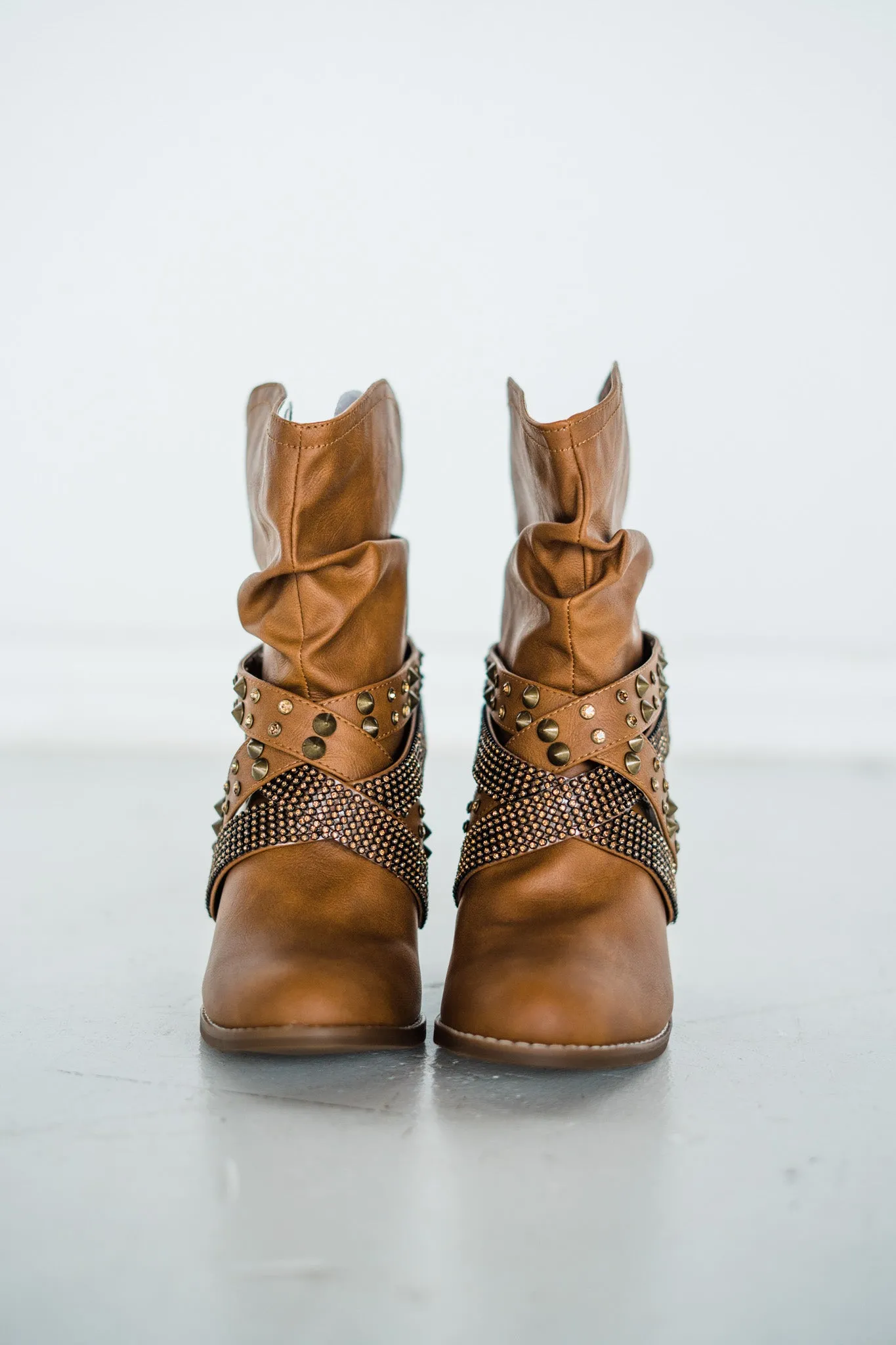 Short Change Booties in Tan