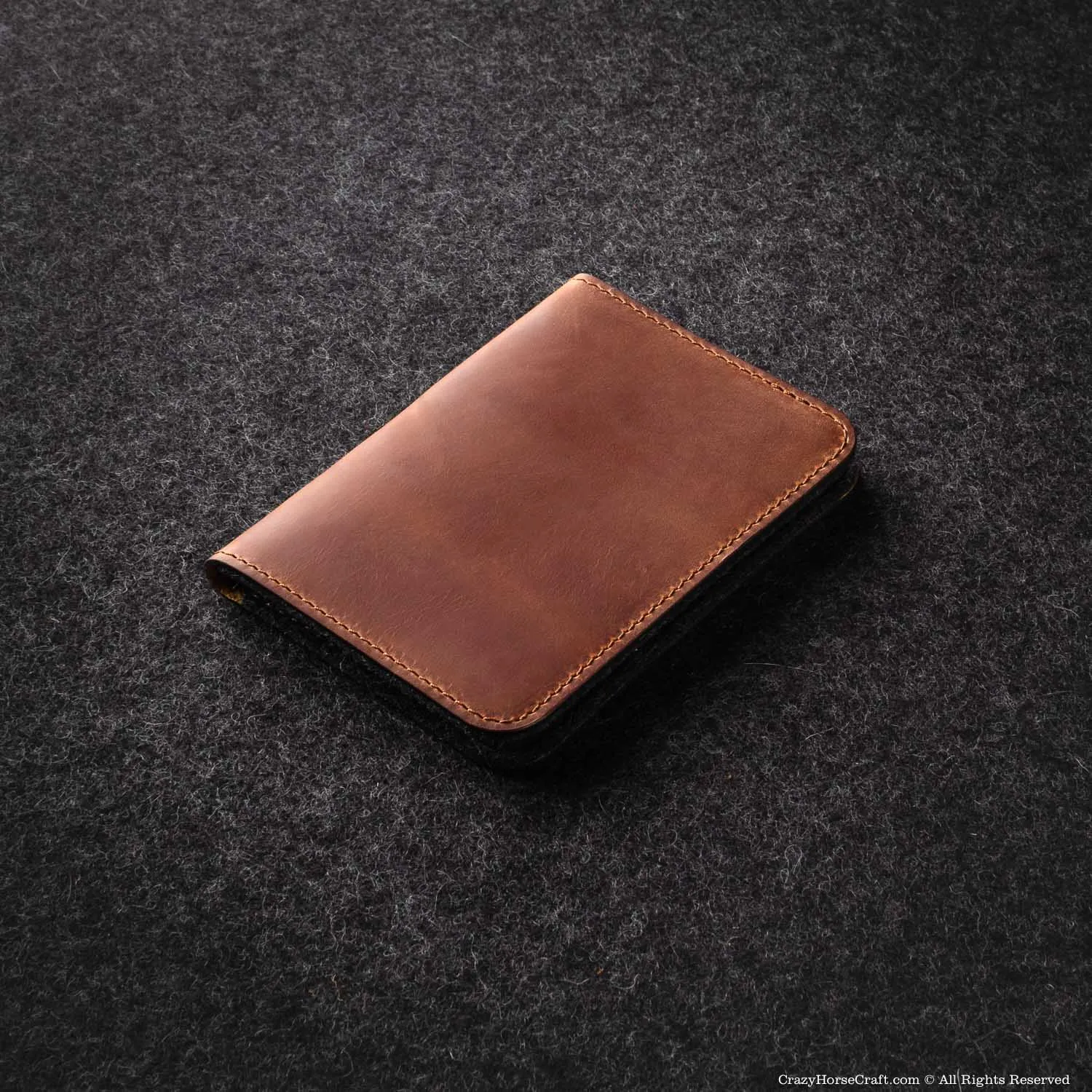 Veg-Tanned Leather Passport Wallet / Case